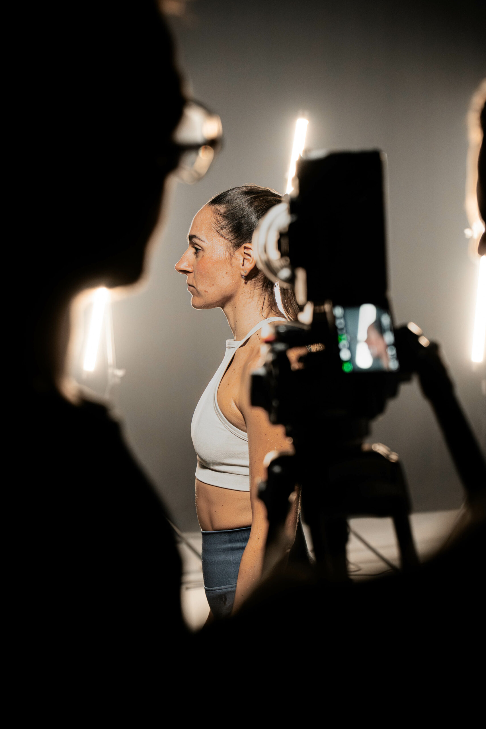 Sportive en tournage promo lumière studio ljdvision montpellier